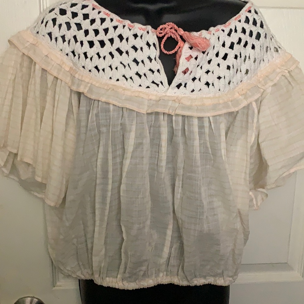 Free People Puff Sleeve Top
